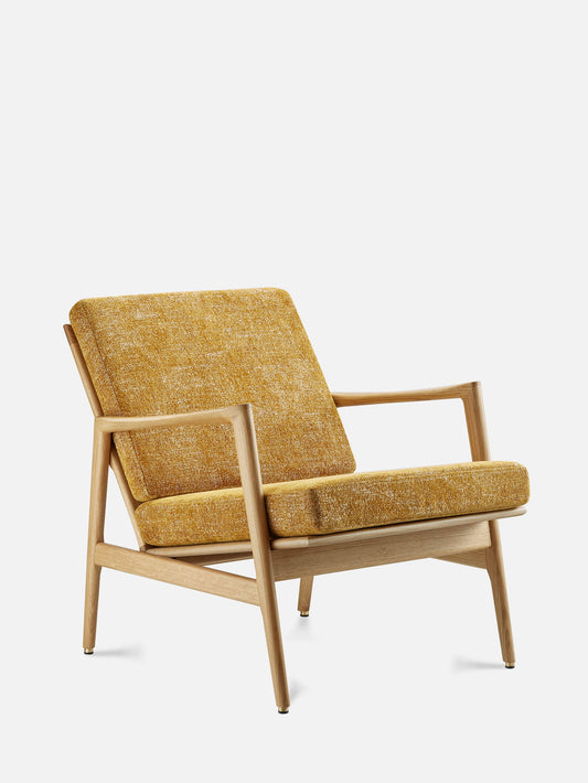 Stefan Lounge Chair in Marble Mustard
