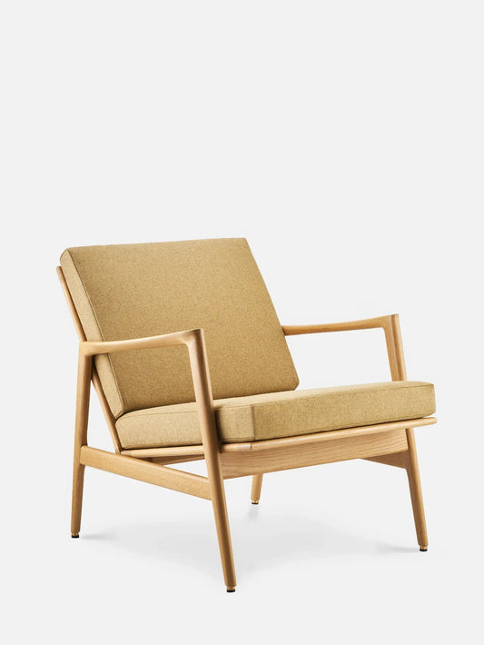Stefan Lounge Chair in Recycled Wool Olive