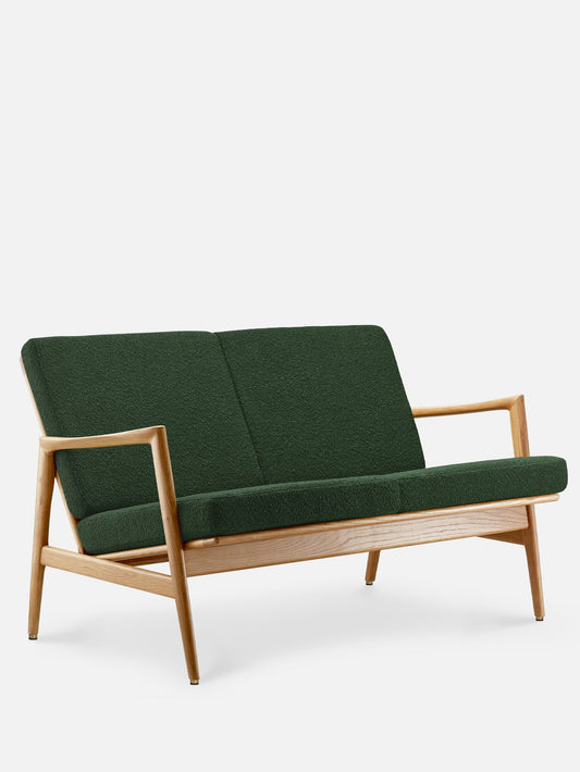 Stefan 2-Seater in Boucle Bottle Green