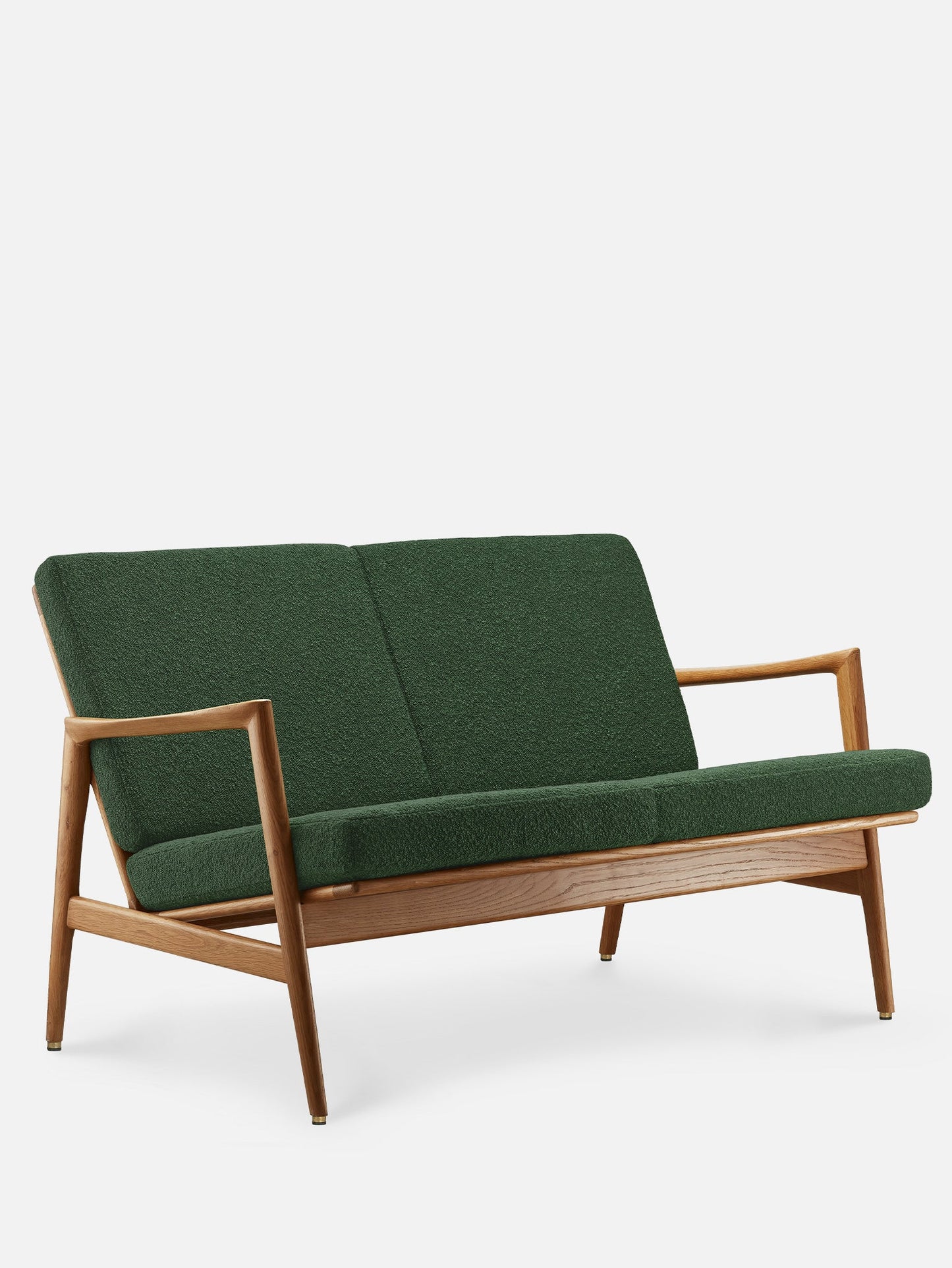 Stefan 2-Seater in Boucle Bottle Green