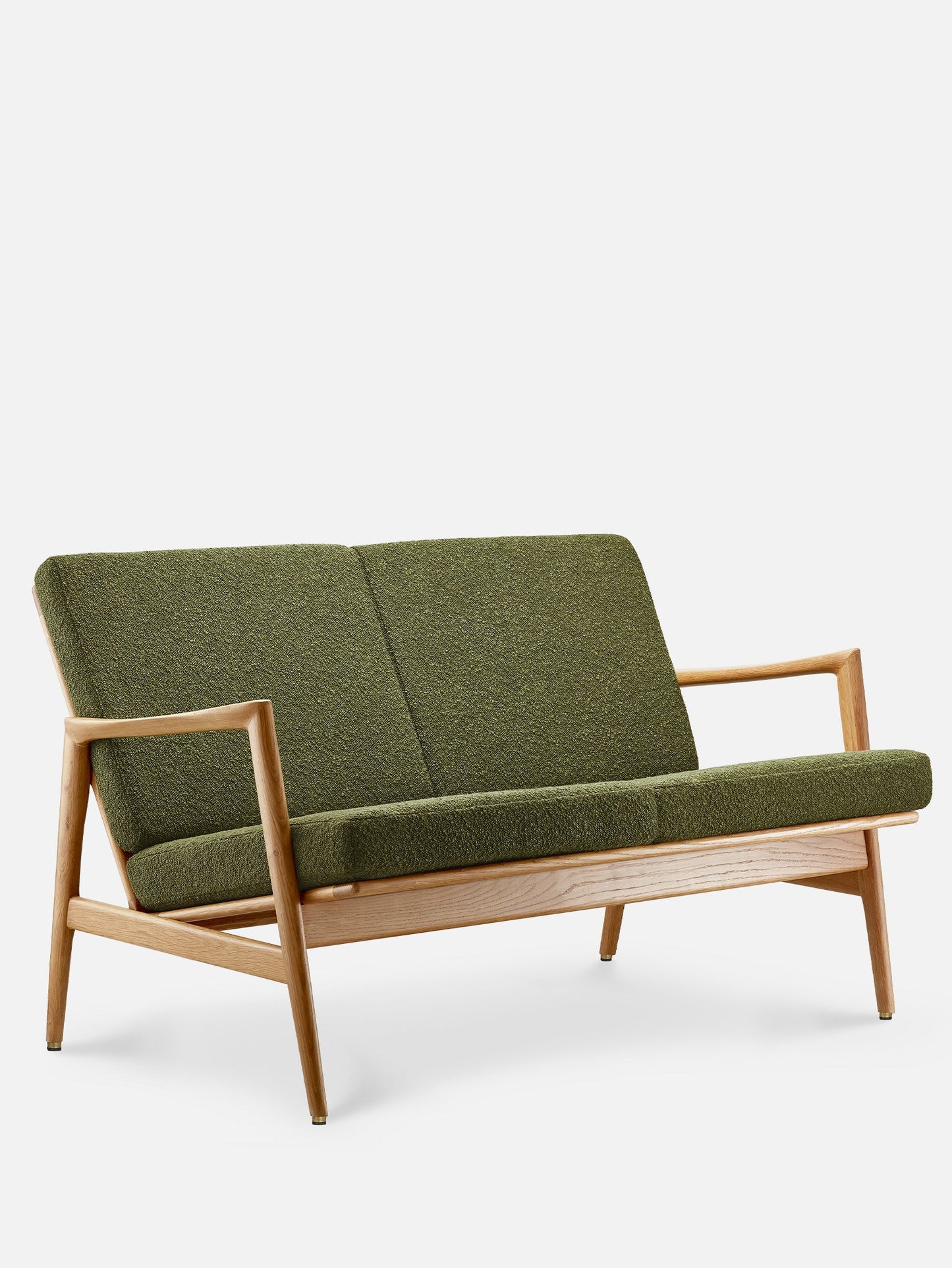 Stefan 2-Seater in Boucle Olive
