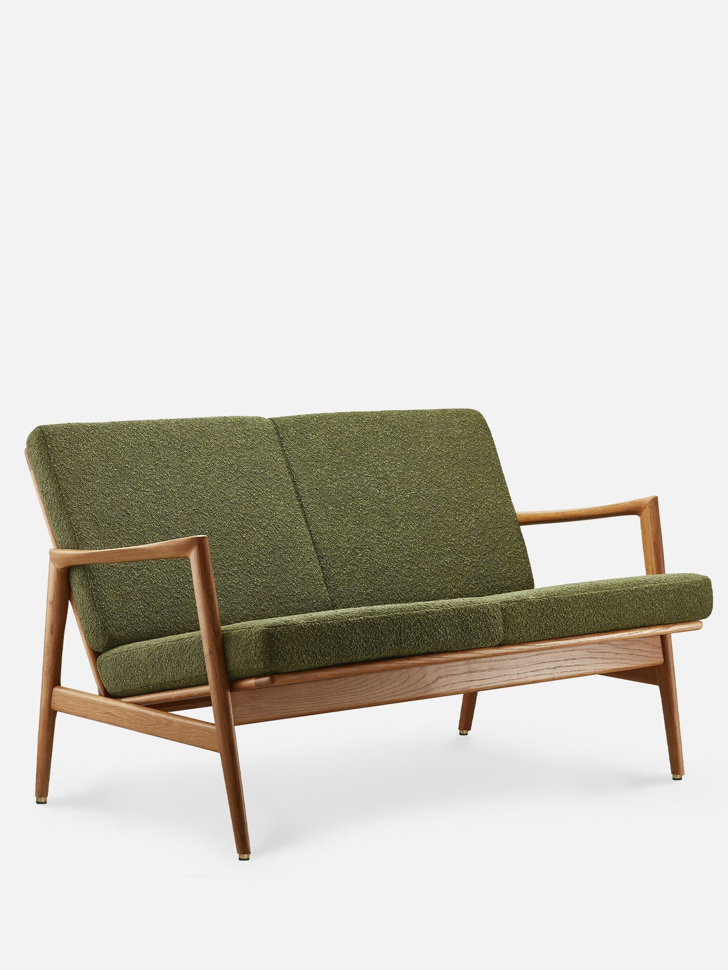 Stefan 2-Seater in Boucle Olive