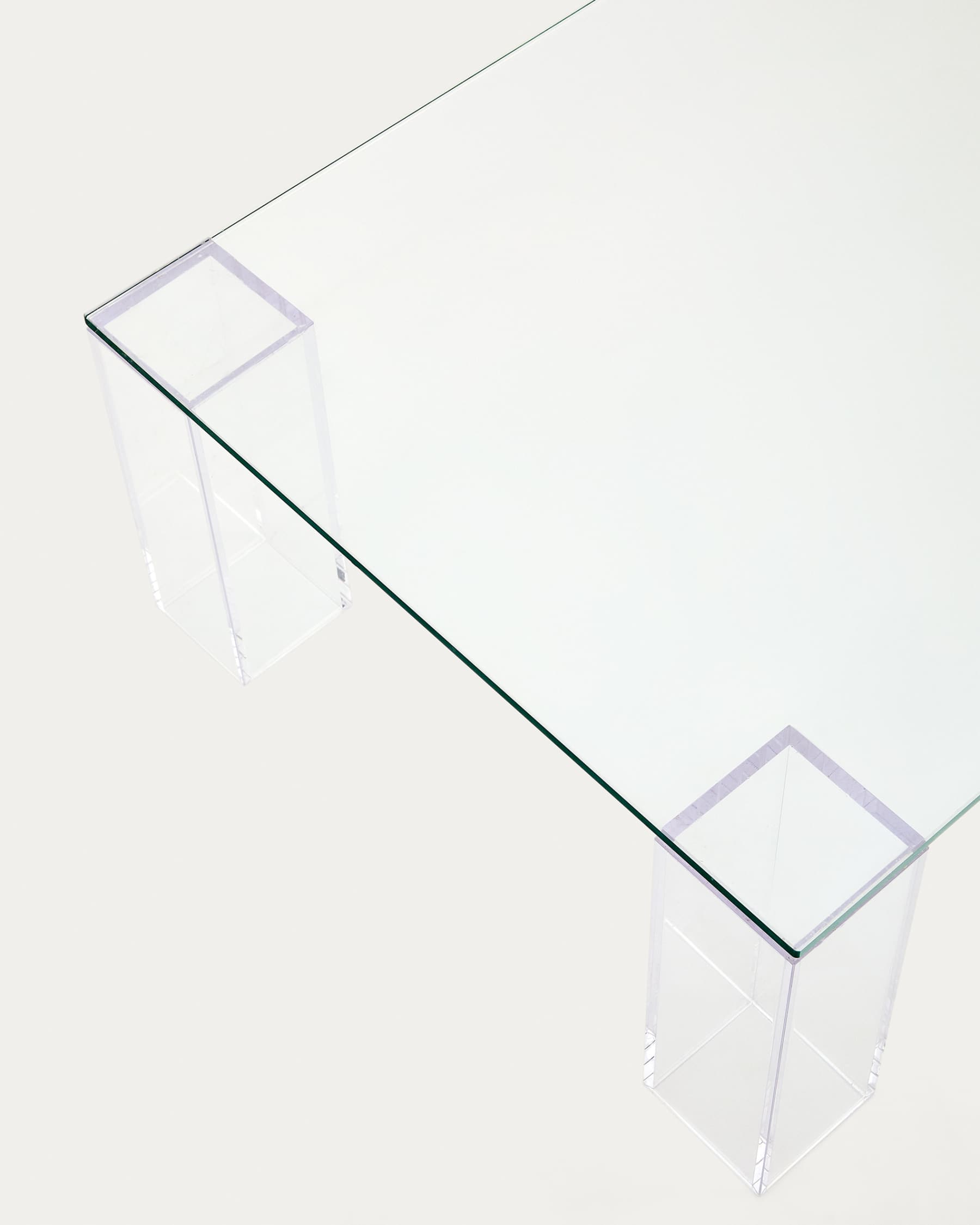 Table basse Adularia en verre trempé