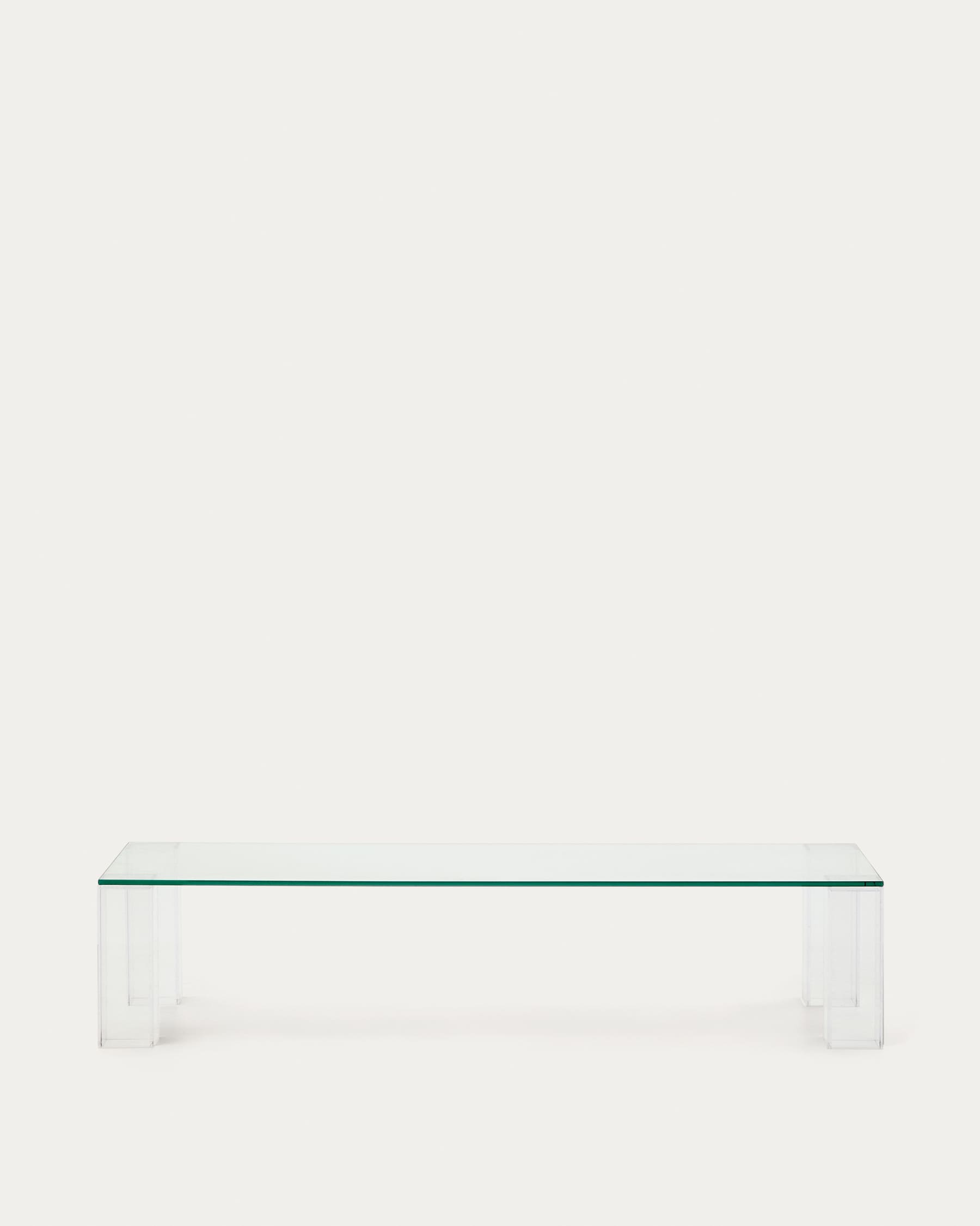 Table basse Adularia en verre trempé