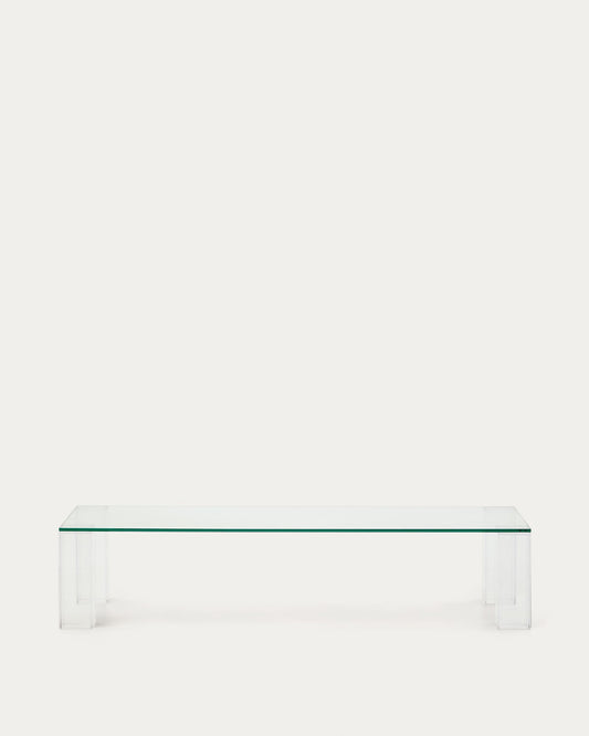 Table basse Adularia en verre trempé