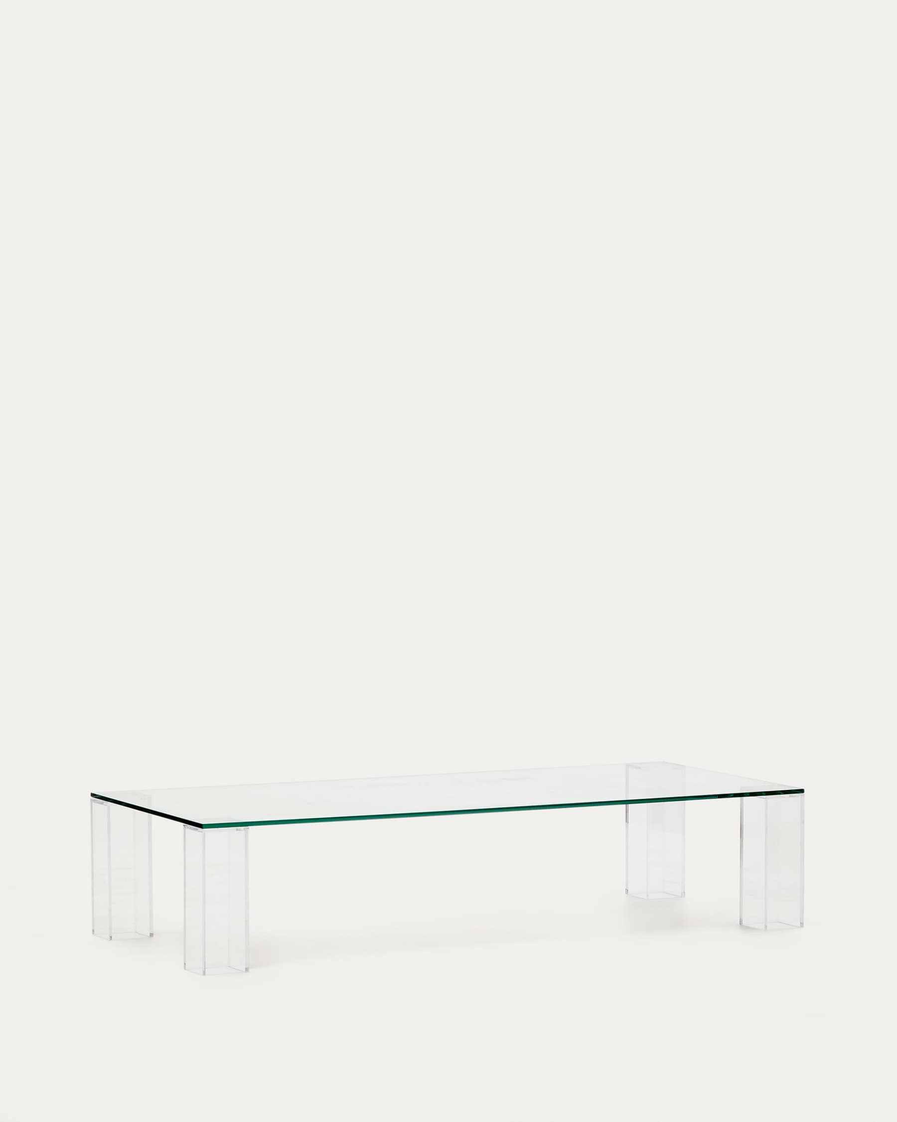 Table basse Adularia en verre trempé