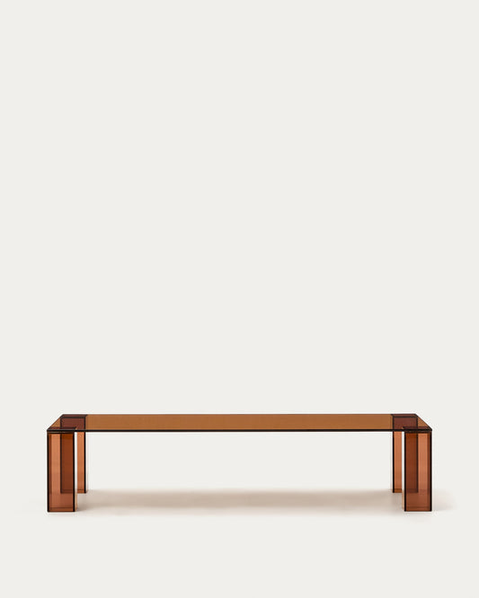 Table basse Adularia en verre trempé