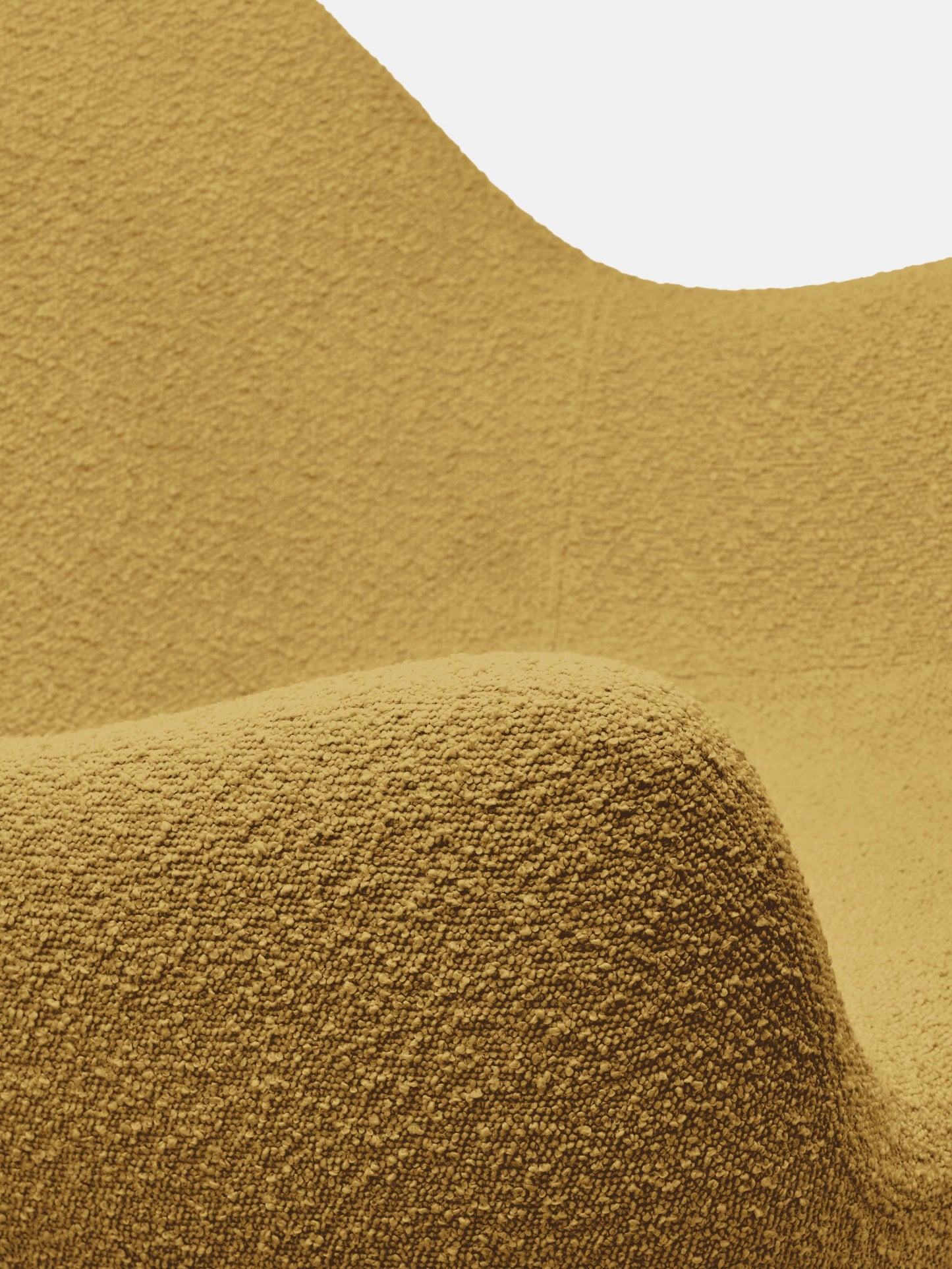 RM58 Soft Armchair in Boucle Mustard