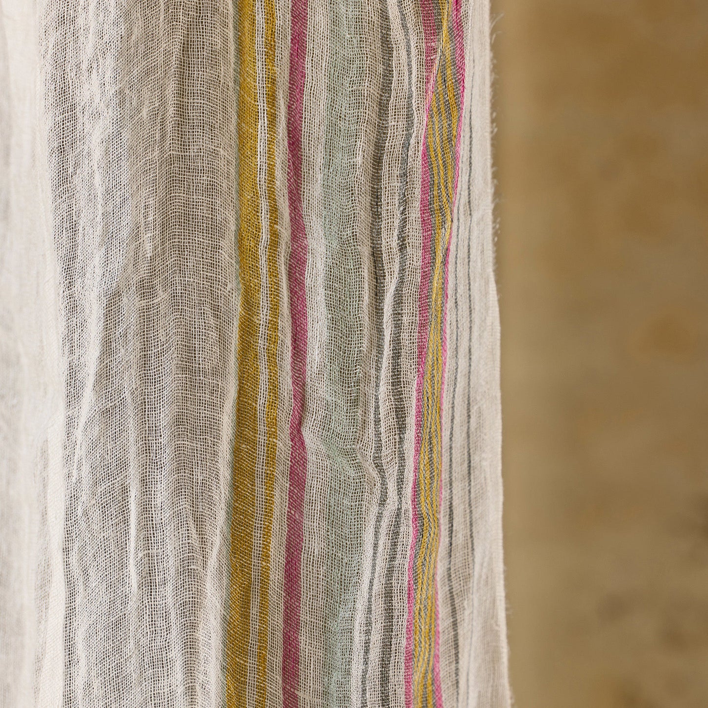 Voilage panneau JIYA blanc et multicolore