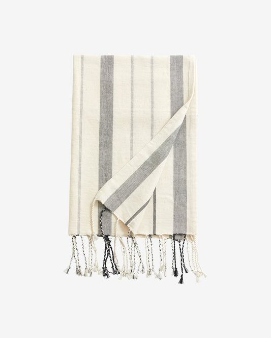 Nordal A/S LYNX, throw/towel, off white/black