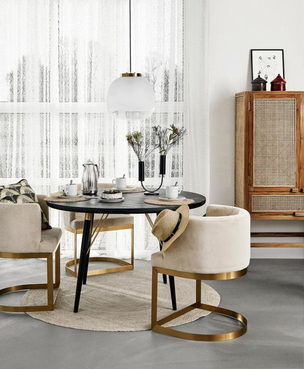 Armoire en teck et cannage naturel, Merge