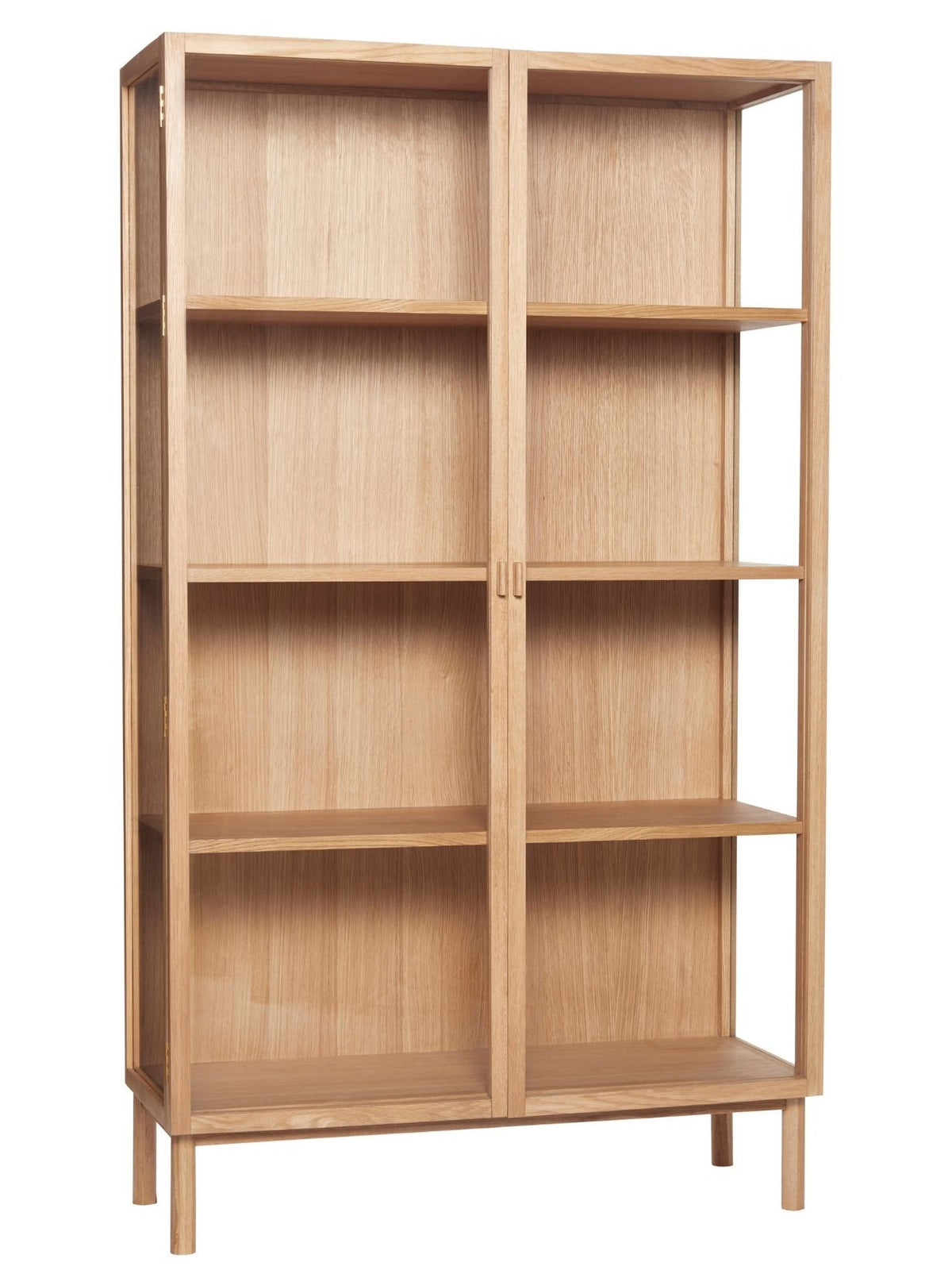 Armoire vitrine en chêne naturel, Gunder