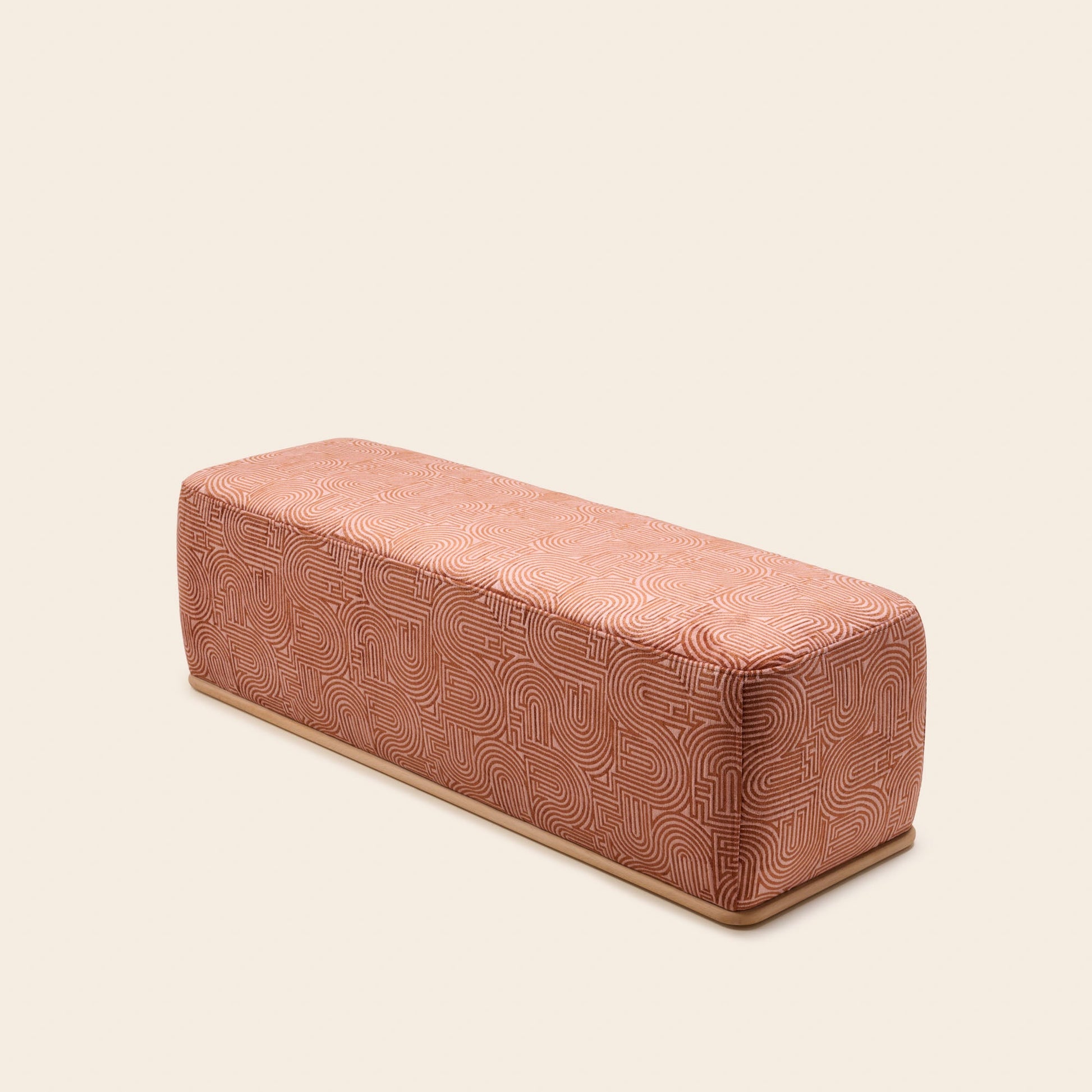 Banc ARNEL klark rose de pêcher caramel