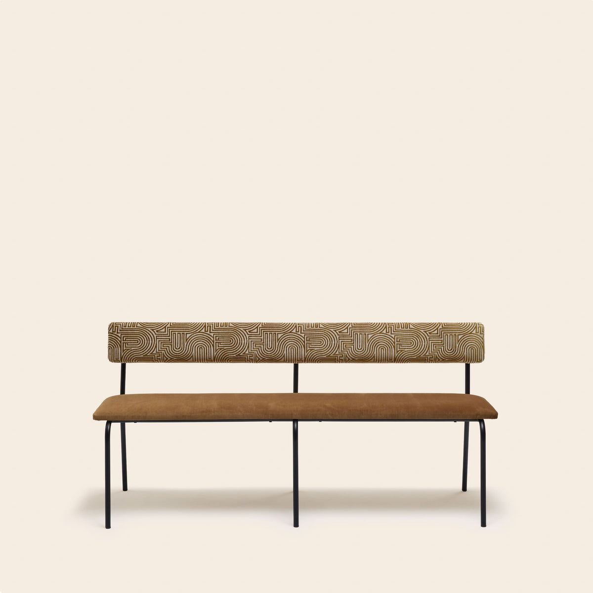 Banc YSABEAU klark écru et moutarde doré
