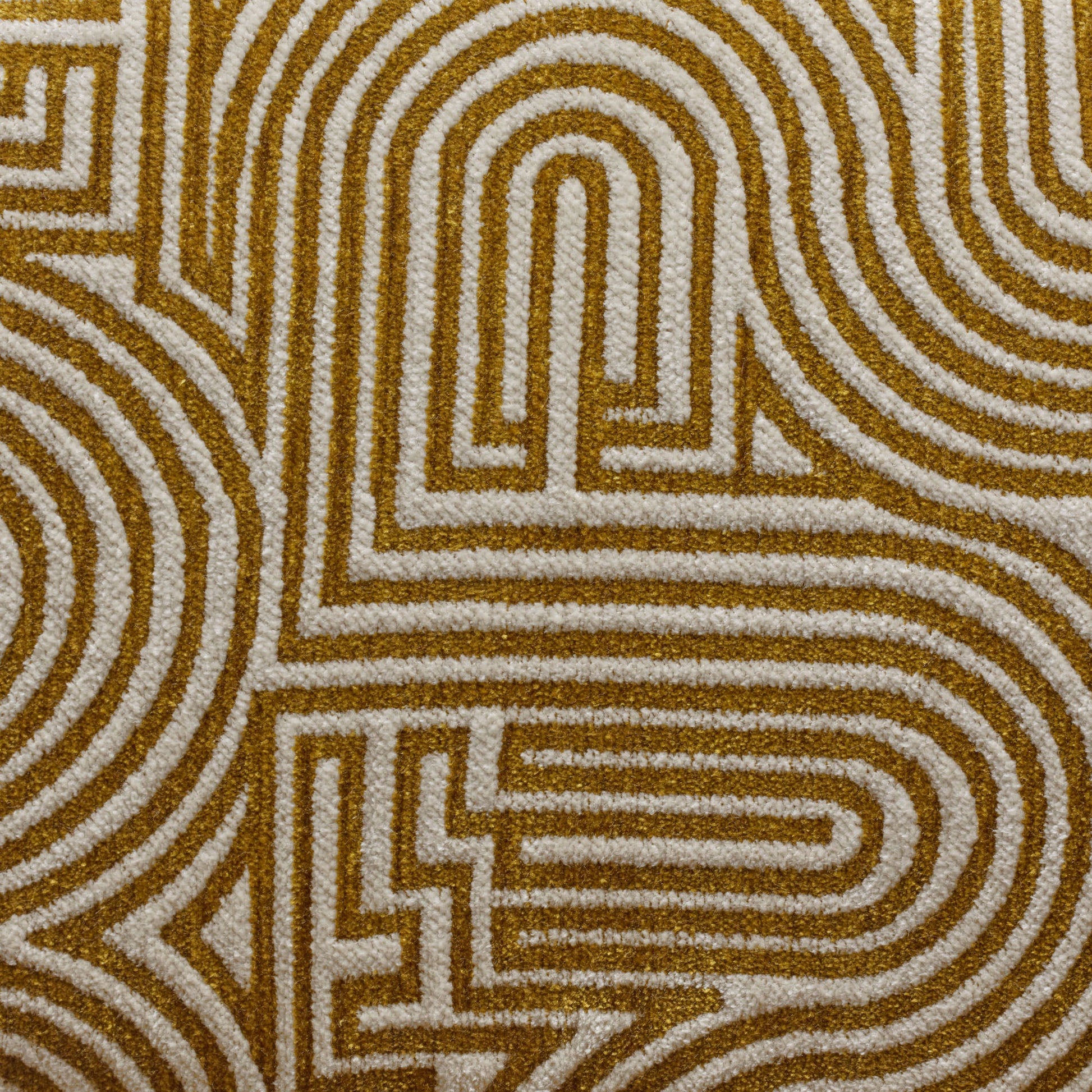 Banc YSABEAU ecru et moutarde doré