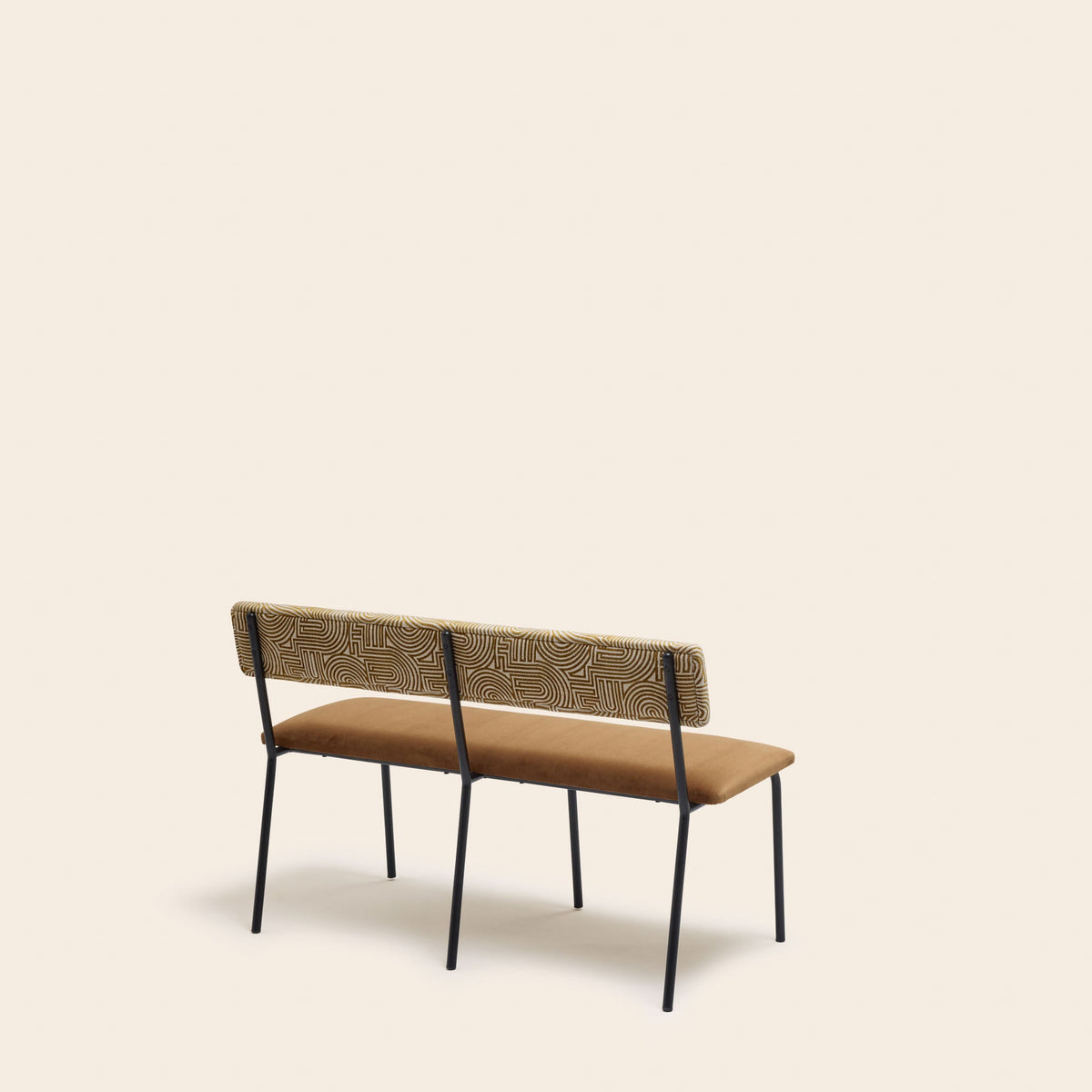 Banc YSABEAU klark écru et moutarde doré
