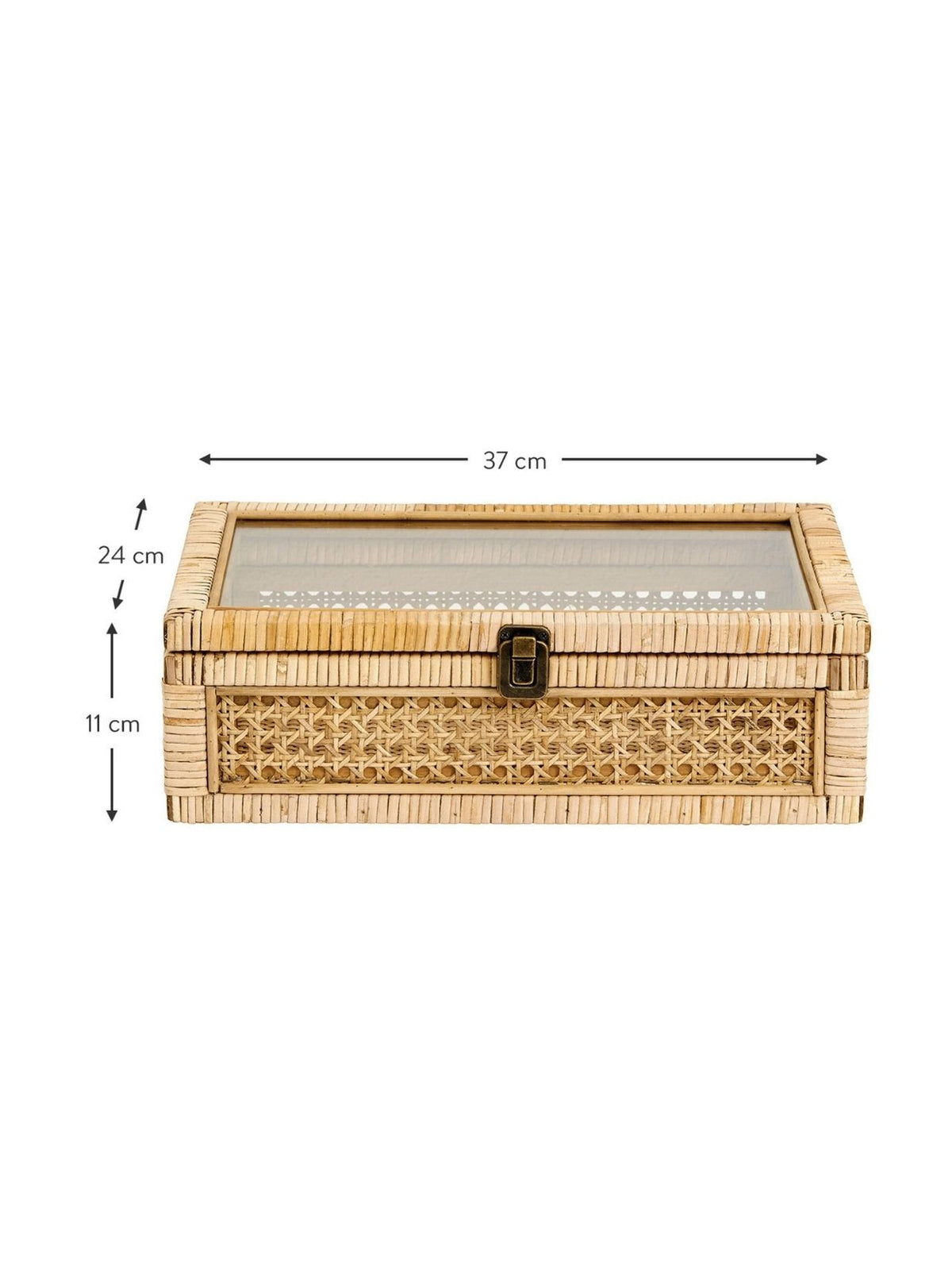 Boite de rangement en rotin, Elena