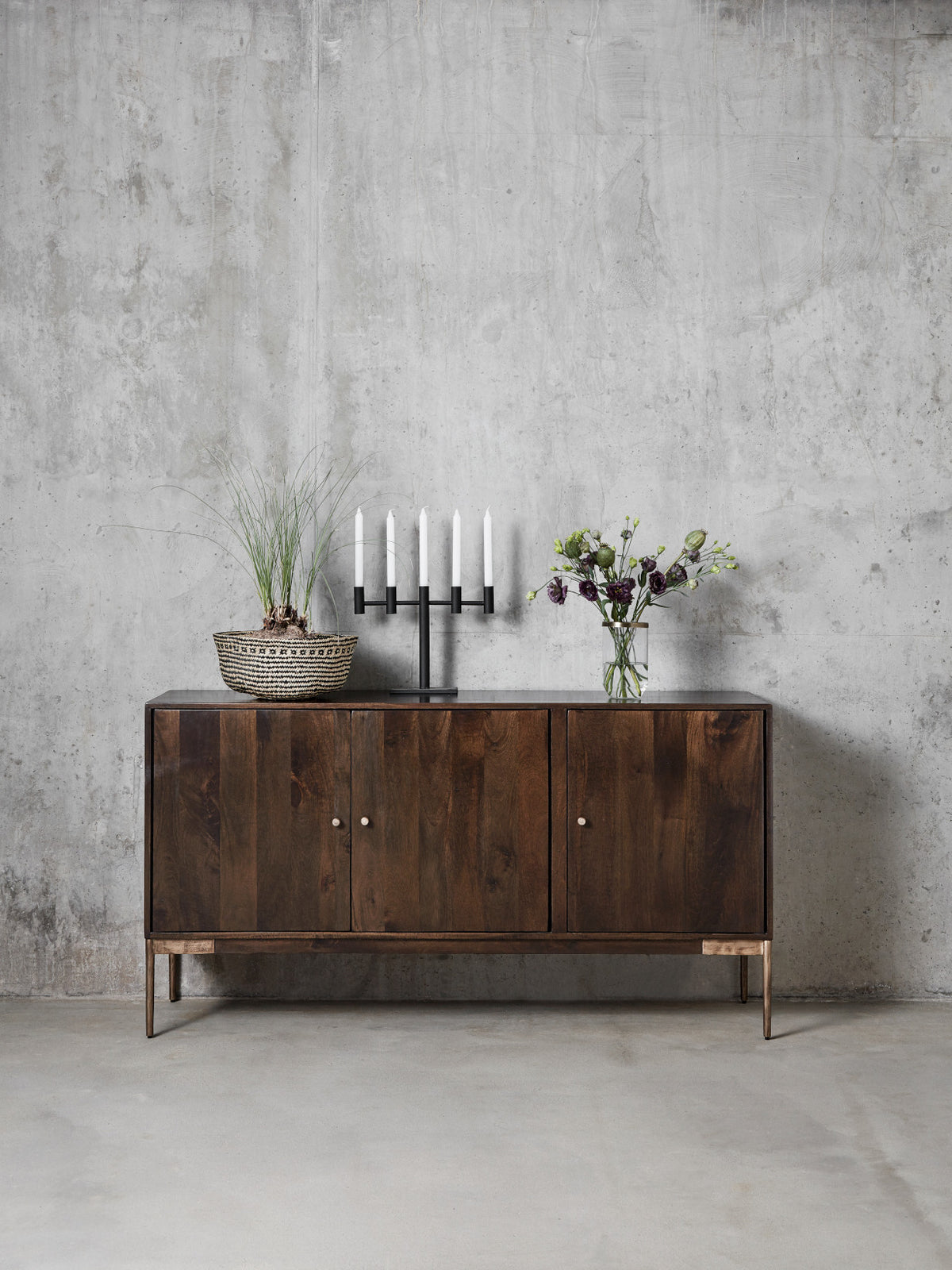 Buffet en bois de manguier foncé, Legacy