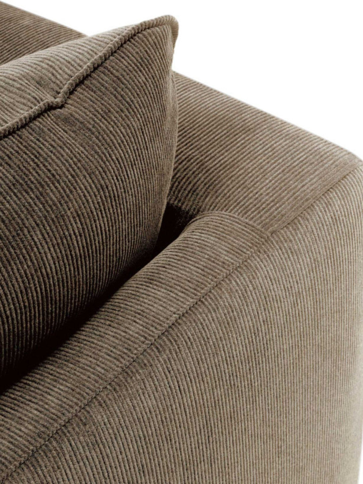 Canapé droit en tissu chenille, Sophia Spicy