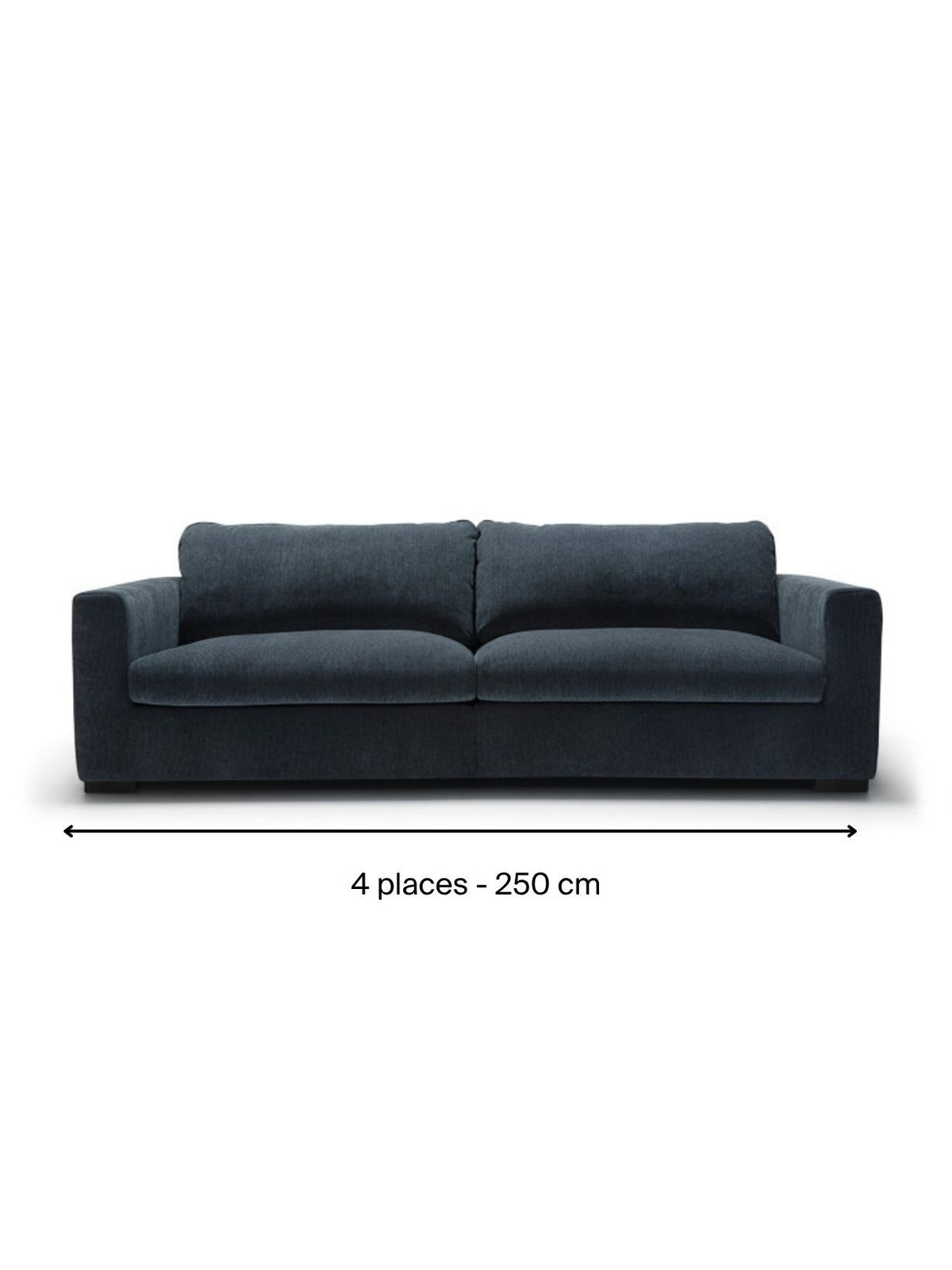 Canapé droit en tissu chenille, Sophia Spicy