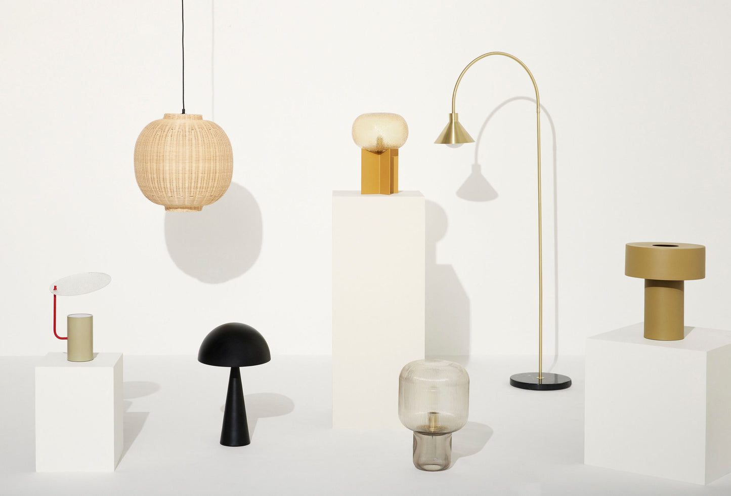 Hübsch Pirum Table Lamp Brown