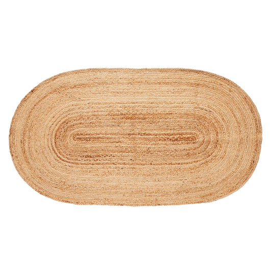Hübsch Sage Tapis Ovale Naturel
