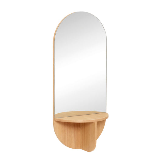 Hübsch Nomad Miroir mural Naturel
