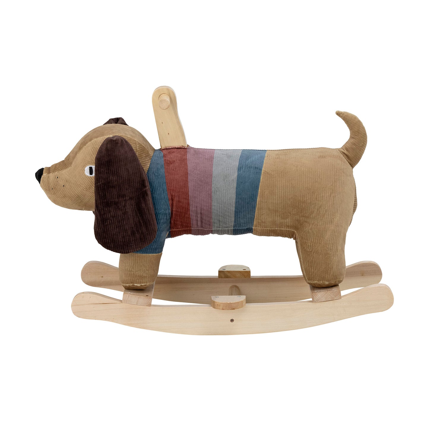 Bloomingville MINI Charlie Jouet à Bascule, Chien, Marron, Polyester