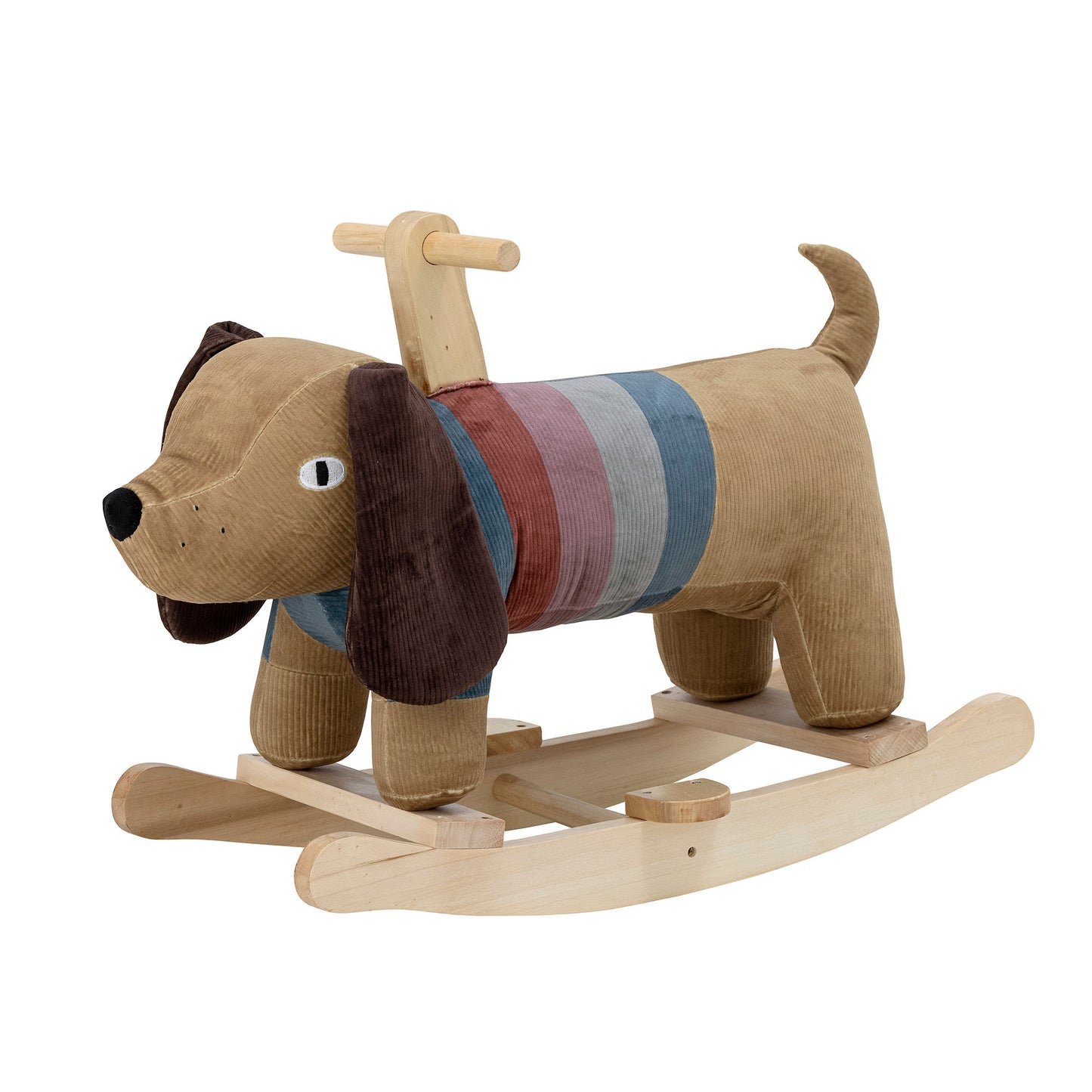Bloomingville MINI Charlie Jouet à Bascule, Chien, Marron, Polyester