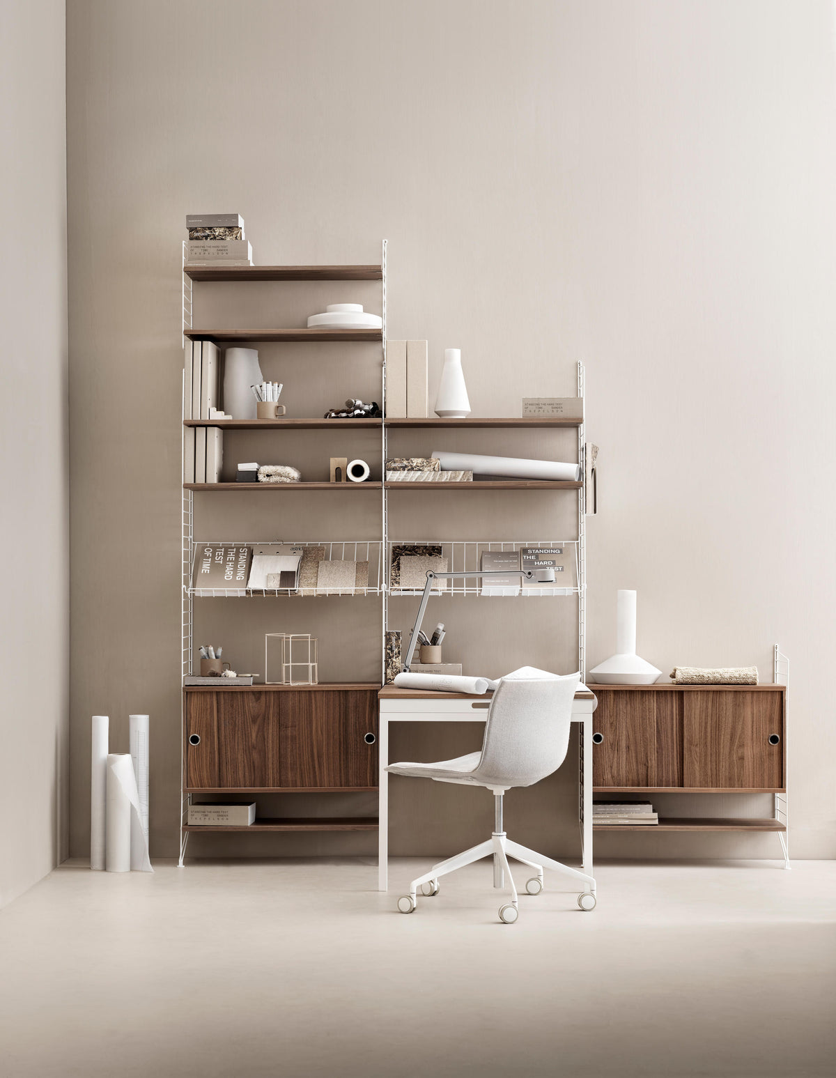 Étagère en métal et en bois, Pocket