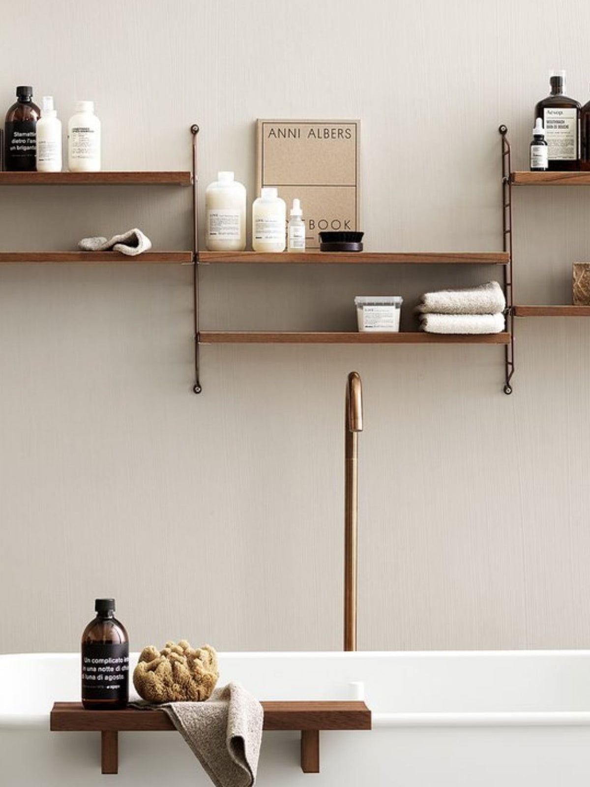 Étagère en métal et en bois, Pocket