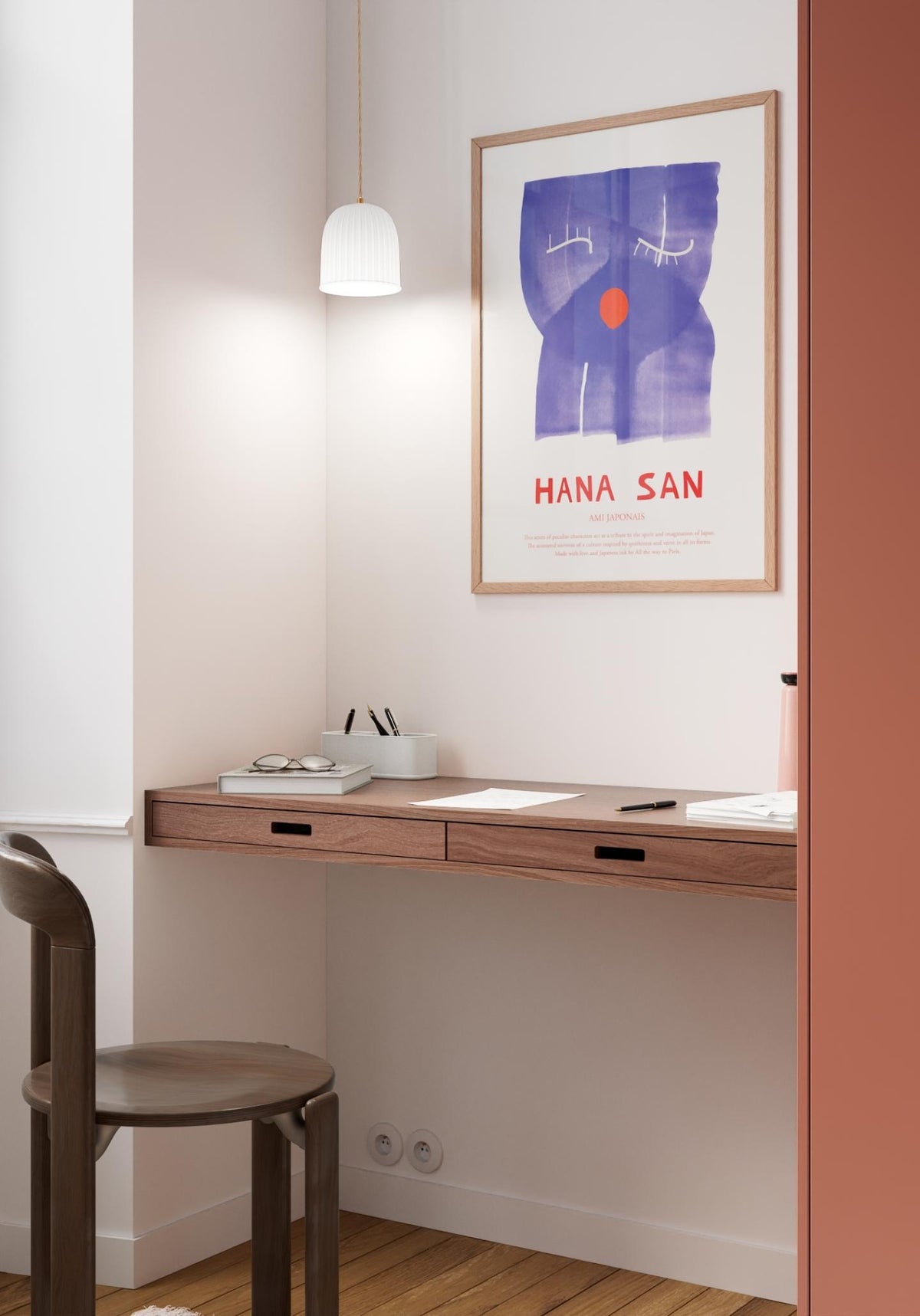 Disponible en 3 bois & 6 dimensions · Plateau Secretary Noyer naturel