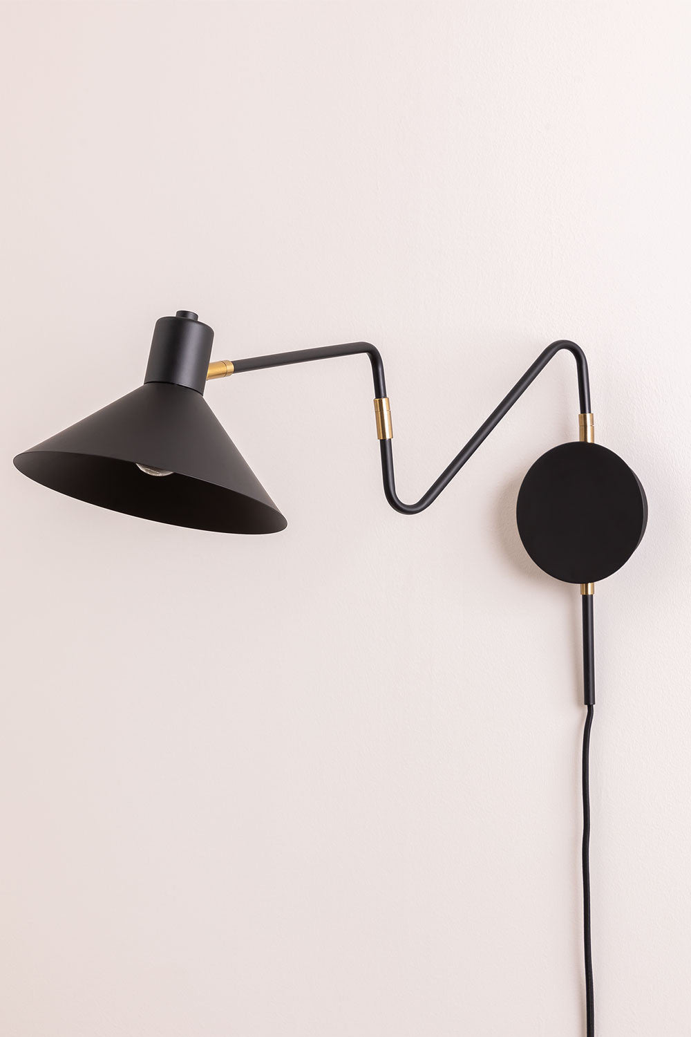 Lampe murale orientable en fer Lizz