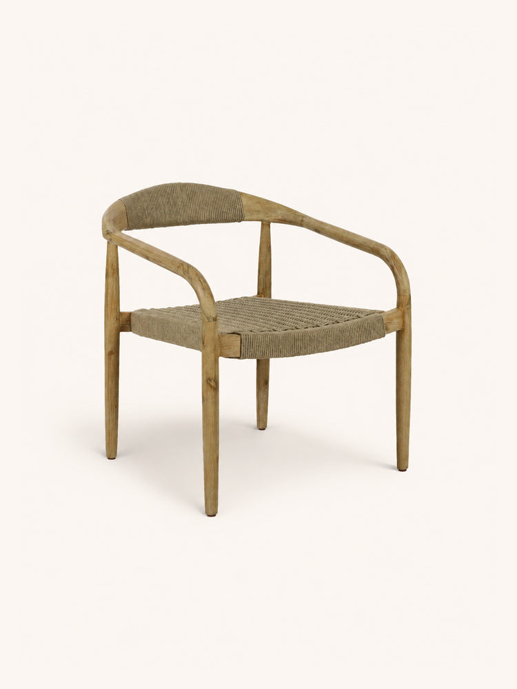HAILEY - fauteuil lounge - tissu - L 66 x W 75 x H 77 cm - ambre foncé