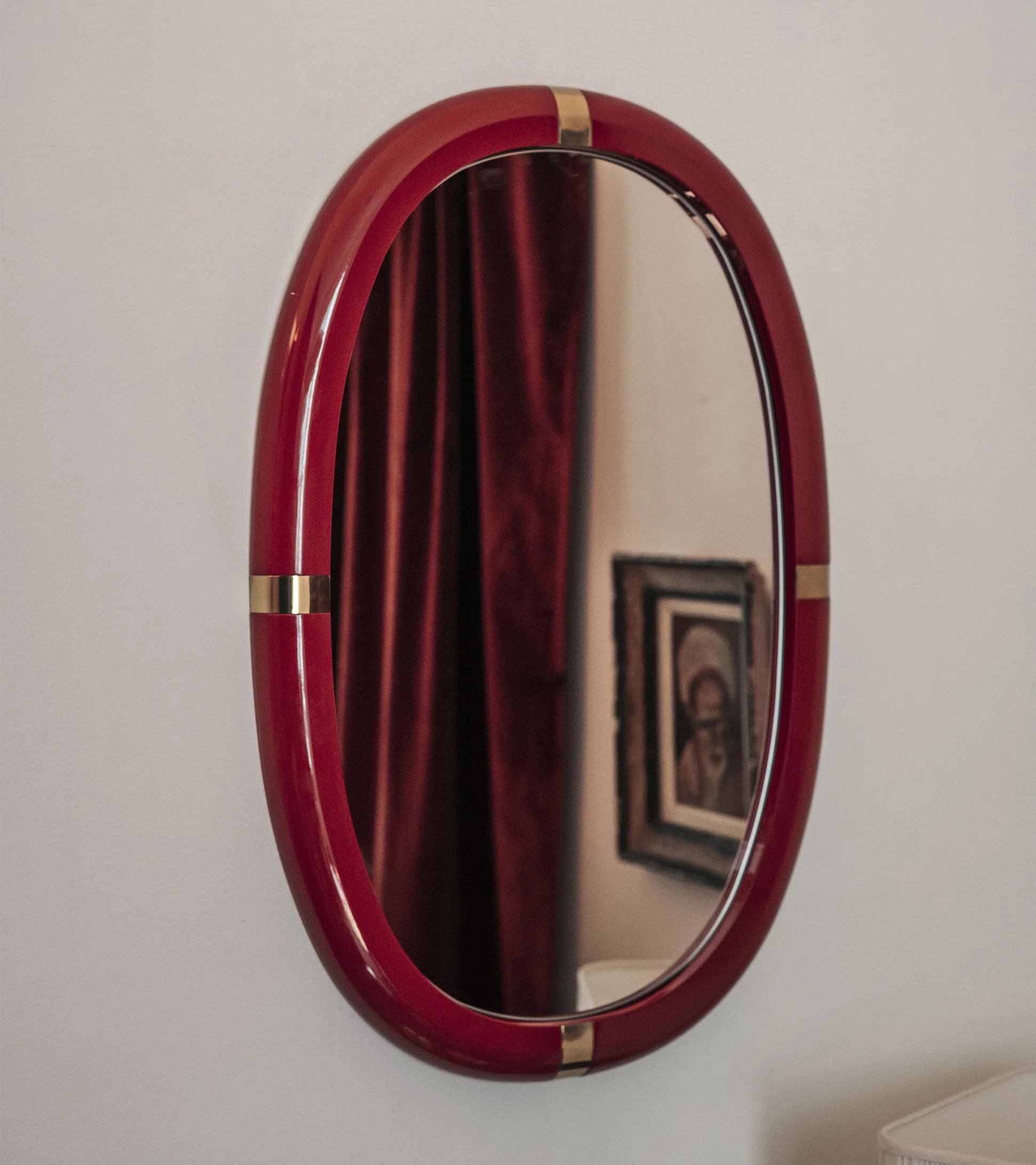 Miroir Marcello laqué blanc crème