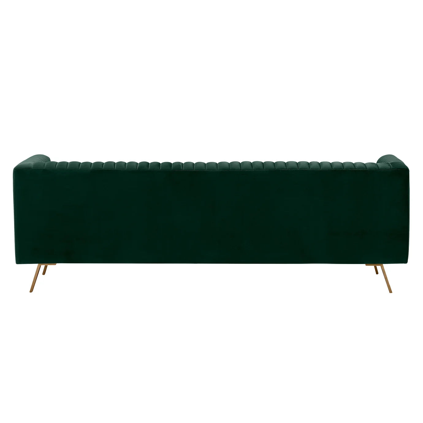 Canapé Gatsby 3 places en velours vert foncé
