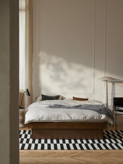 Lit en bois avec rangement Sato