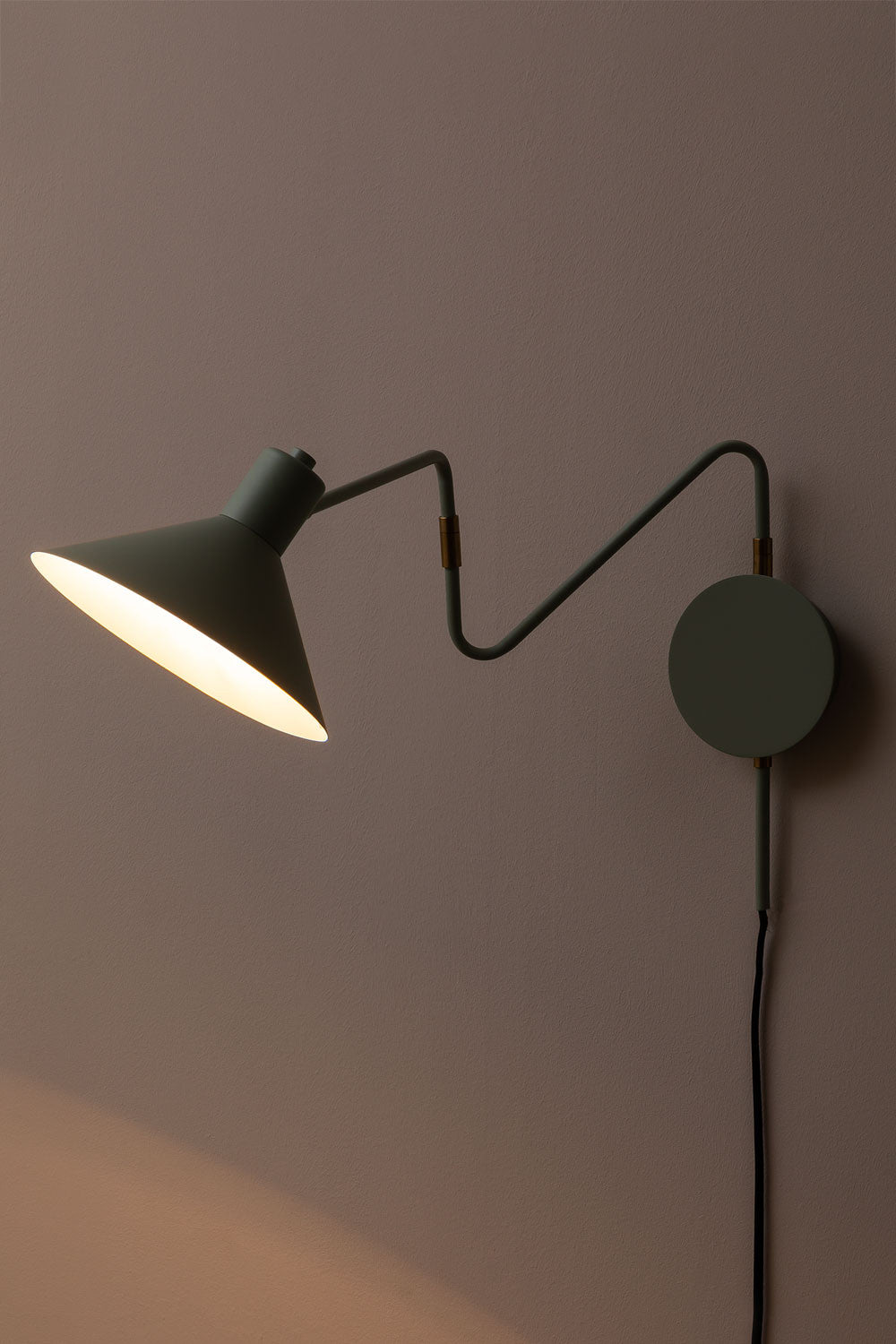 Lampe murale orientable en fer Lizz