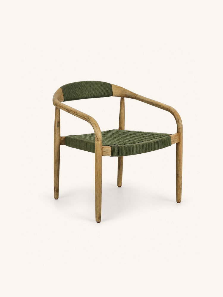 HAILEY - fauteuil lounge - tissu - L 66 x W 75 x H 77 cm - ambre foncé