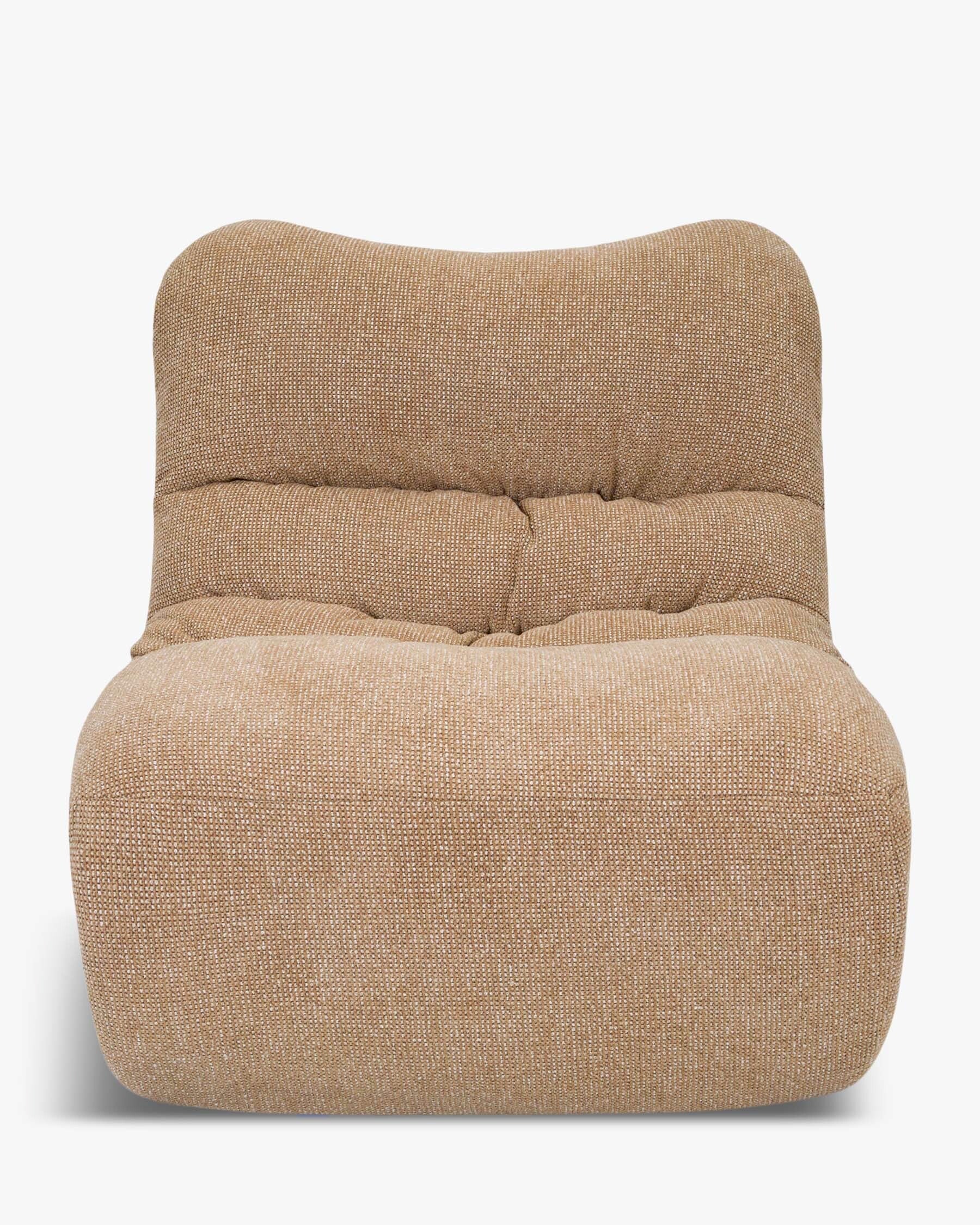 Fauteuil, Tweed marron écureuil, Chill