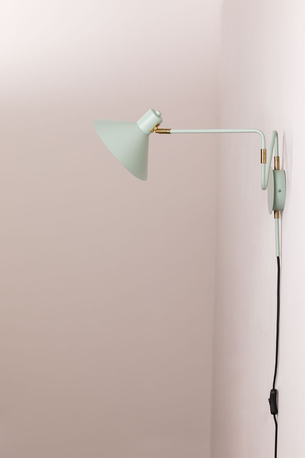 Lampe murale orientable en fer Lizz