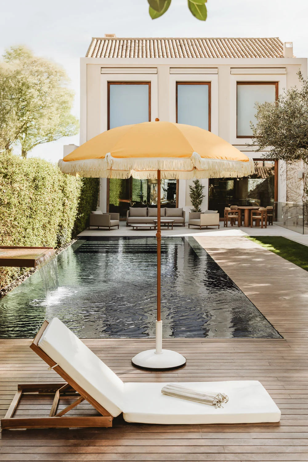 Parasol Miska Ø175 cm en tissu et acier