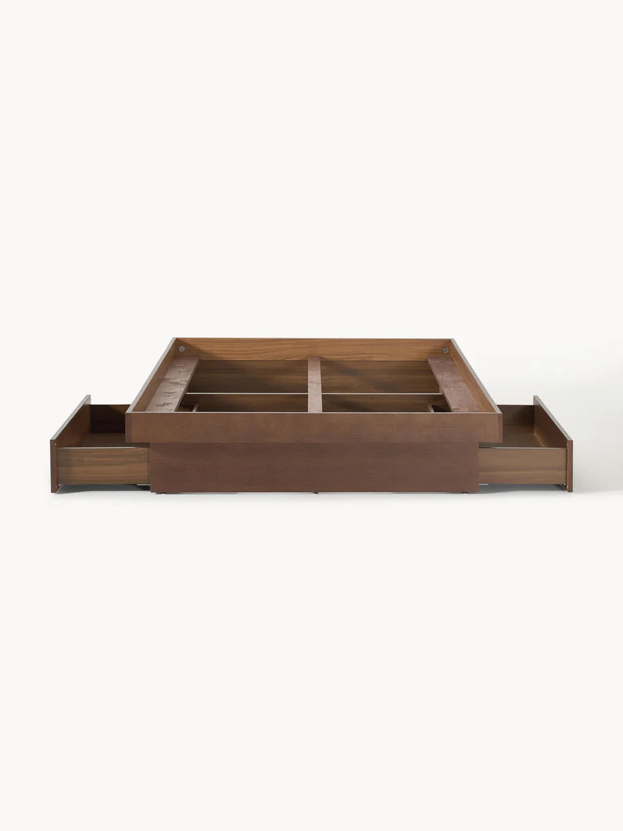 Lit en bois avec rangement Sato
