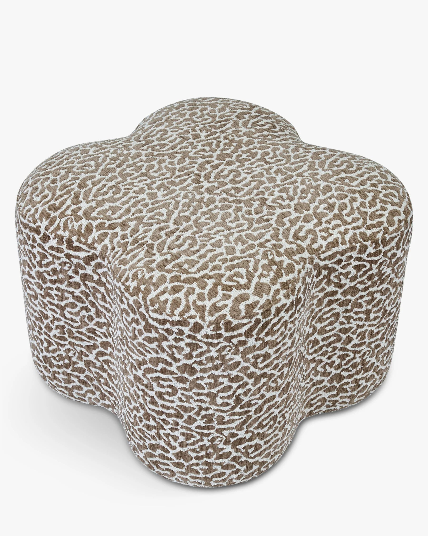 Pouf, Marron léopard, H40, Ipsy