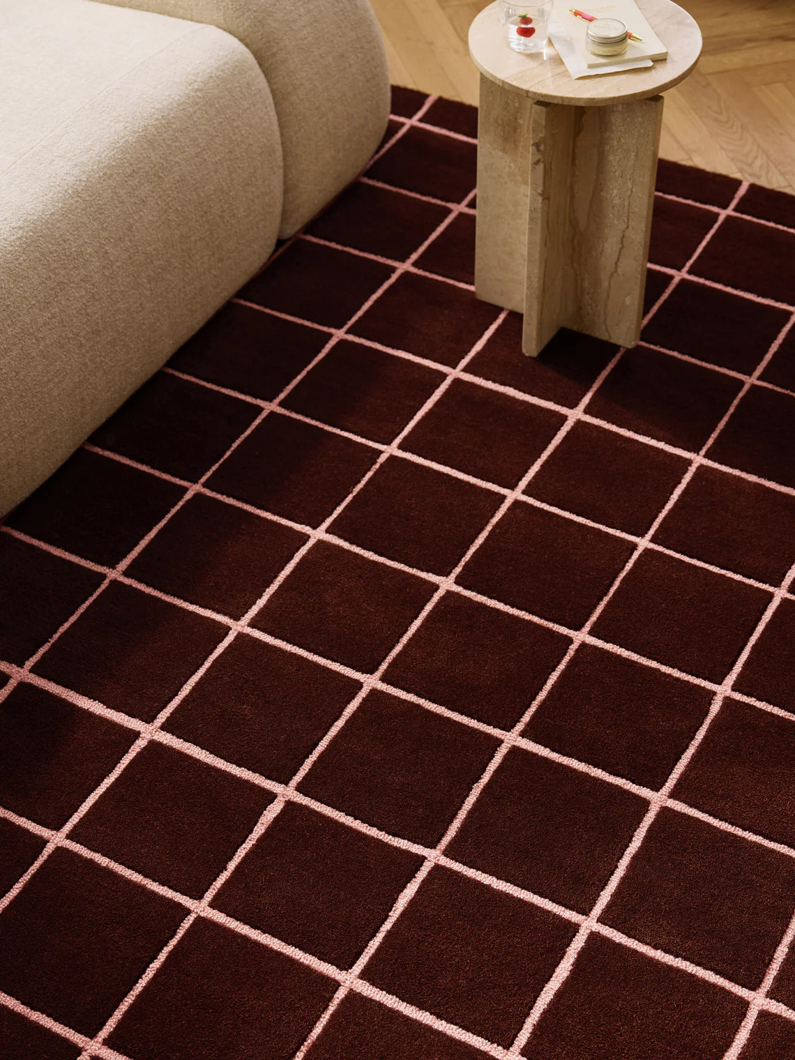 Tapis en laine tufté main Kallie