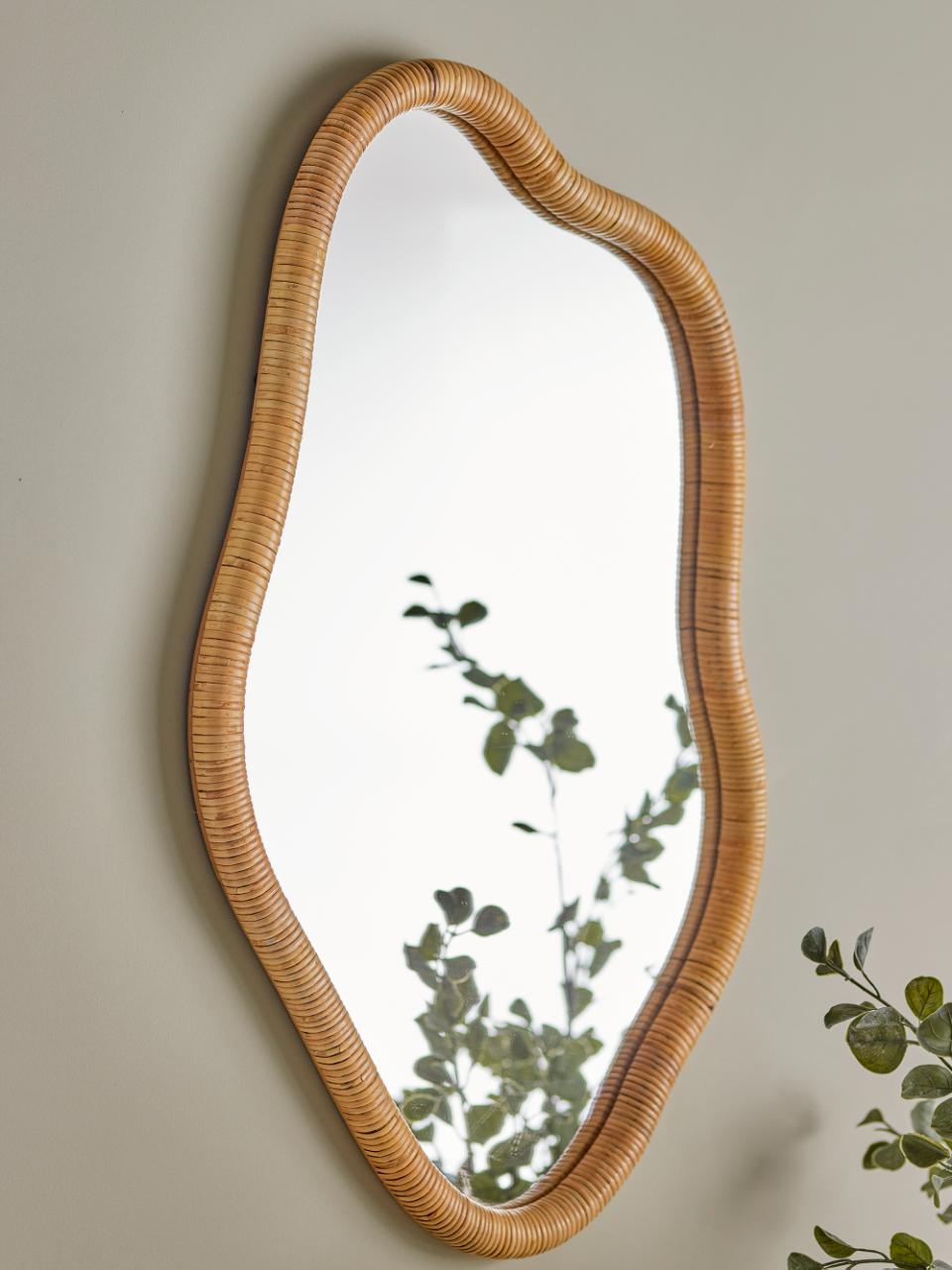 Ashlie Miroir mural, Nature, Rotin