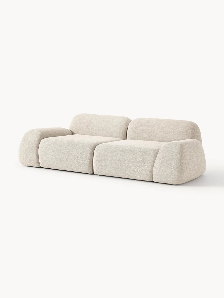 Canapé modulable 3 places en bouclette Wolke | Westwing