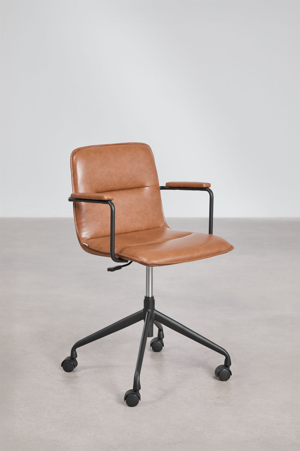 Chaise de bureau avec roulettes et accoudoirs Seifert