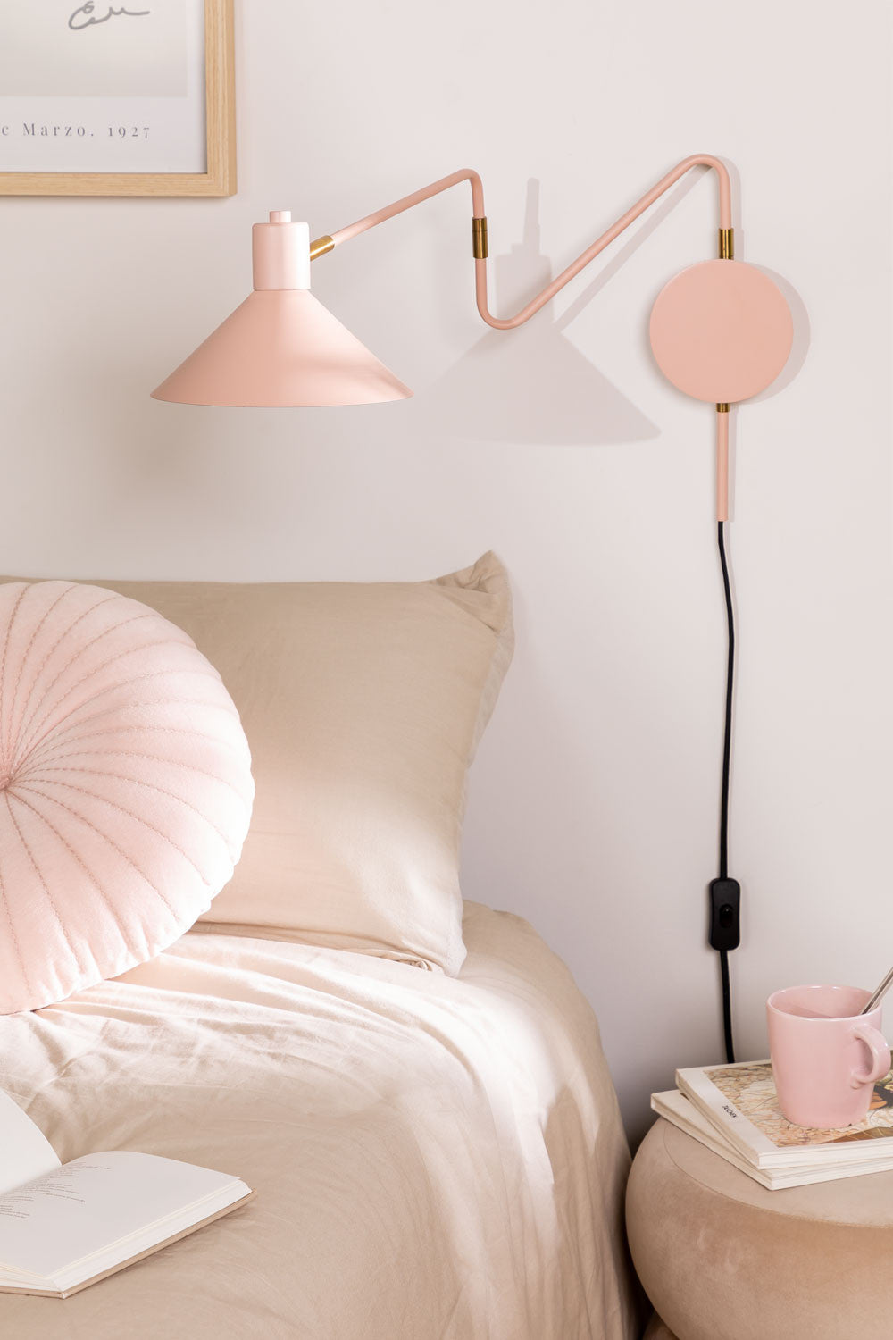 Lampe murale orientable en fer Lizz