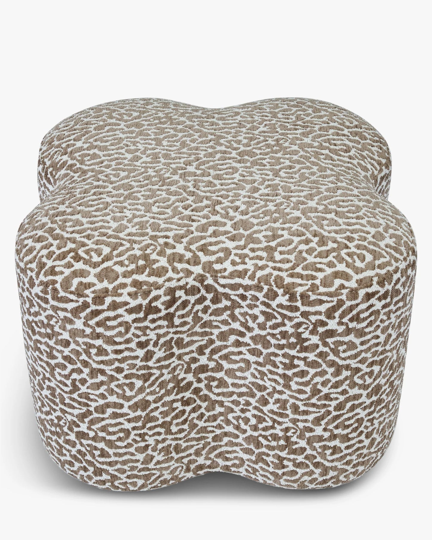 Pouf, Marron léopard, H40, Ipsy